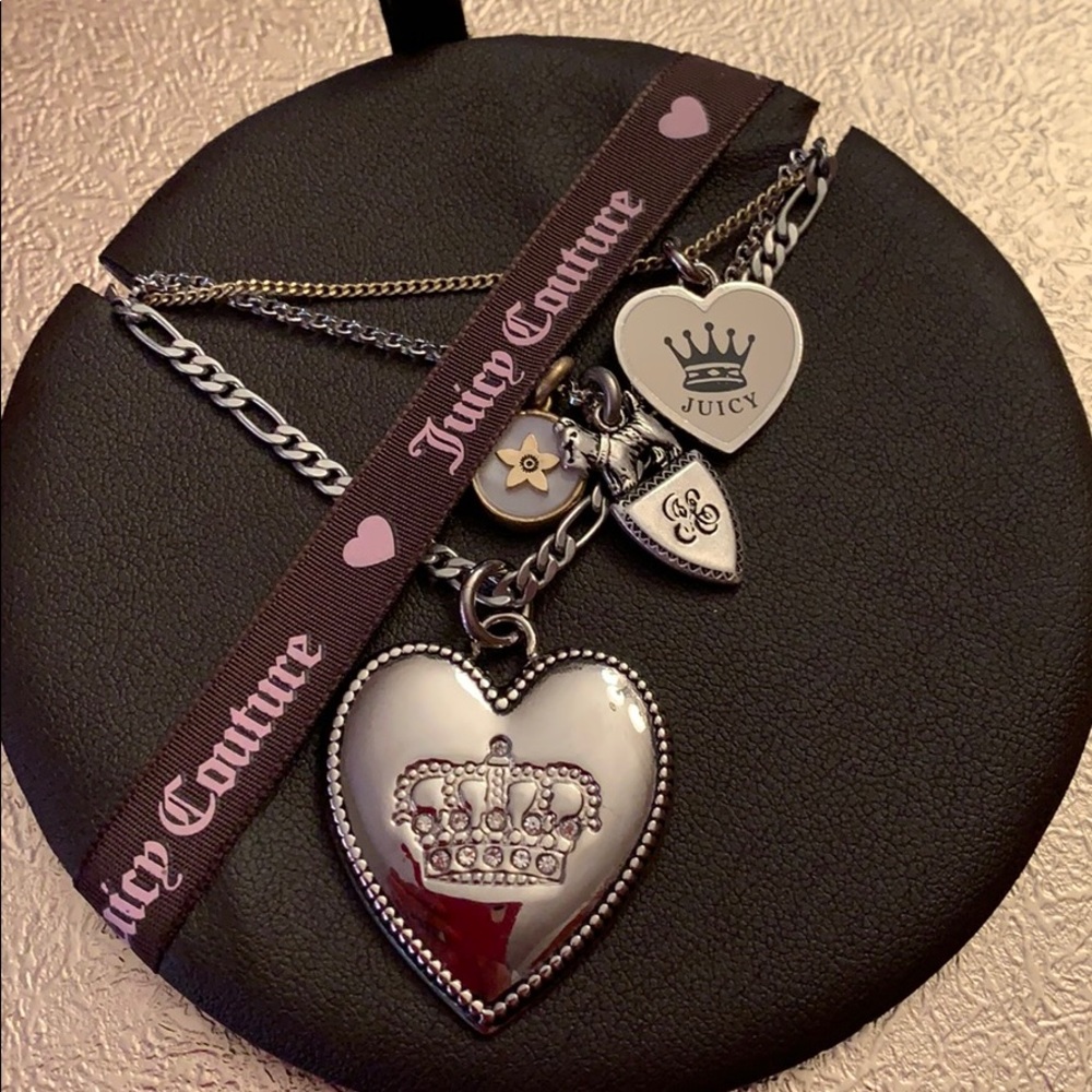 JUICY COUTURE LAYERED CROWN NECKLACE